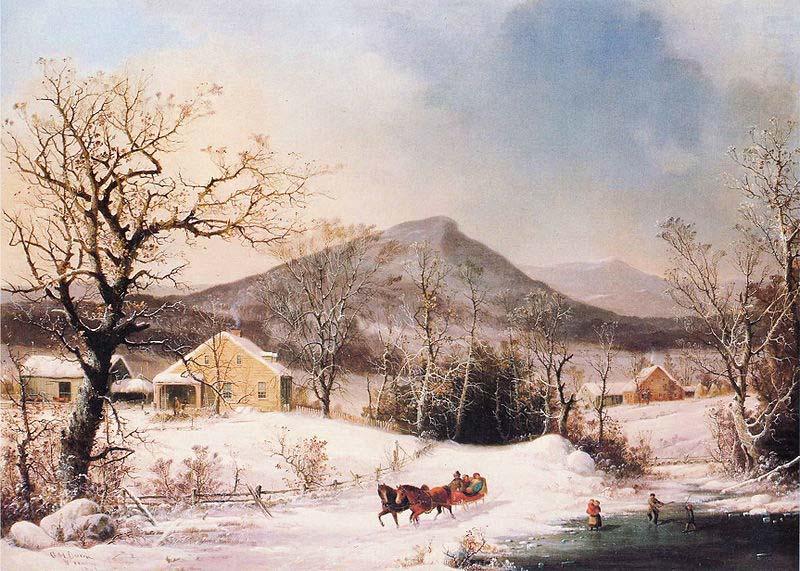 George Henry Durrie Winter in the Country, Distant Hills china oil painting image
